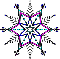 snowflake artwork in color