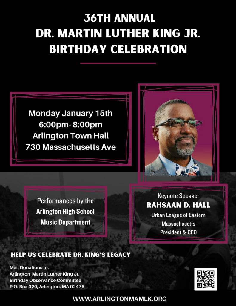 poster for 36th Annual Dr. Martin Luther King Jr. Birthday Celebration